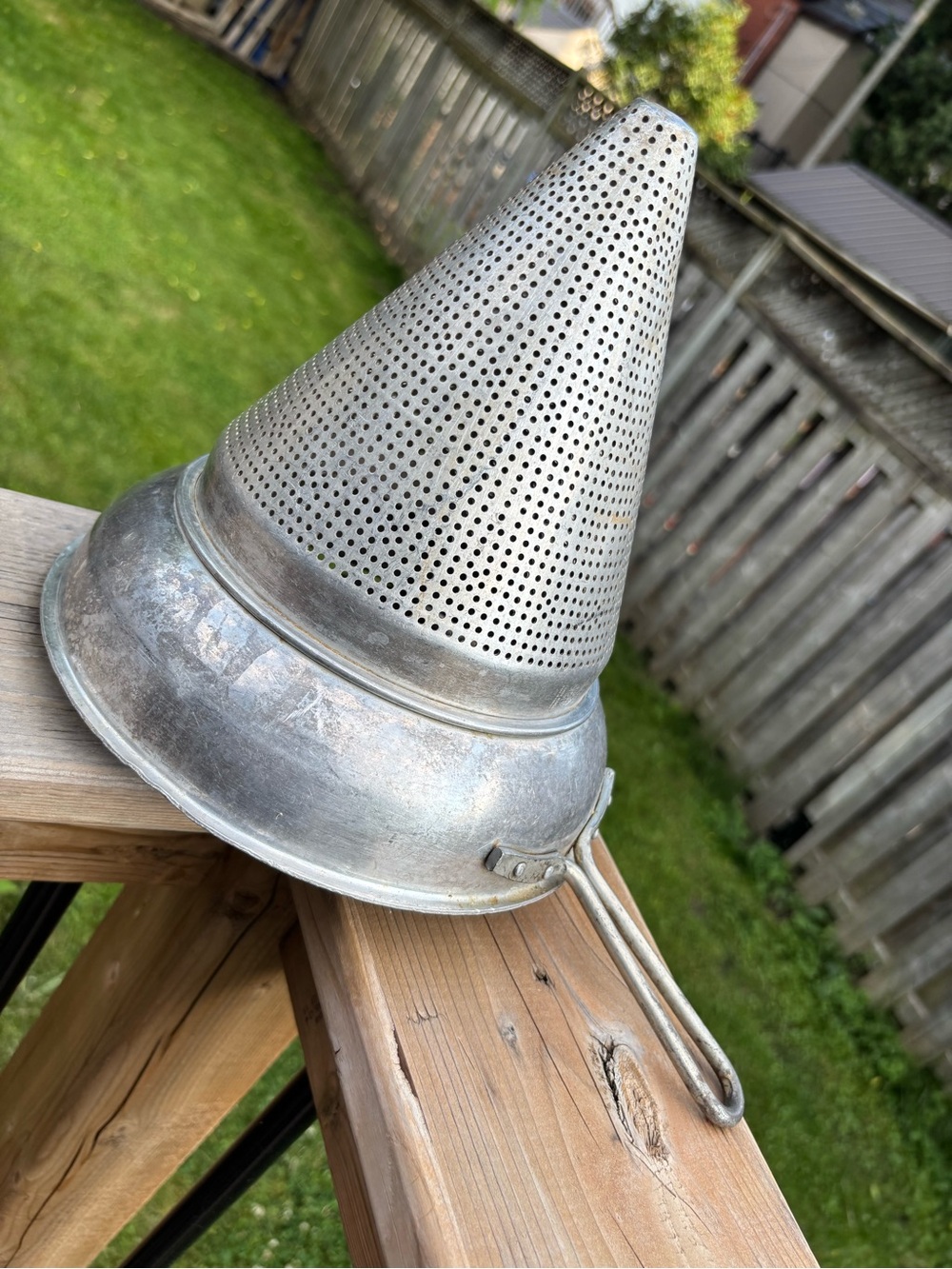 Vintage Wear Ever Aluminum No 8 Cone Shaped Colander Strainer Food Mill Chinois